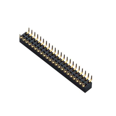 China 1.00mm Board To Board Female Header Connector SMT PA9T Black With Post for sale