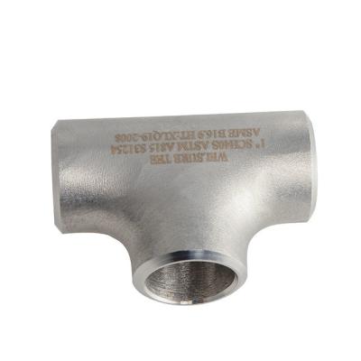China STD TP316L Forged Stainless Steel Tee pipe fitting 3 Way DN15-DN1200 à venda