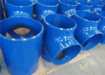 China ASME B16.9 Carbon Steel Reducing Tee DIN 2615 Butt Weld Anti Rust Oil for sale