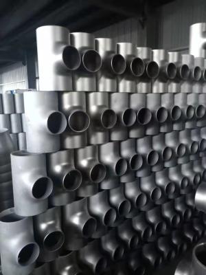 China ASTM A234 Stainless Steel Tee Sch40 Sch80 50mm 100mm 1000mm Sandblasting for sale