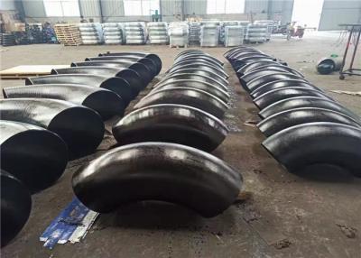Chine Peinture de noir du coude 1.5d de rayon du coude Sch80 d'acier au carbone de soudage bout à bout longue à vendre
