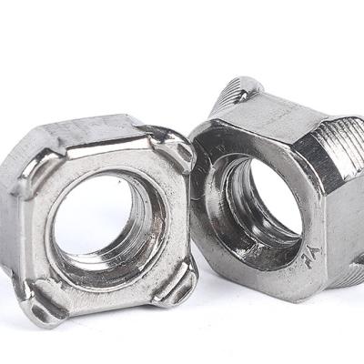 China SS304 SS316 A2-70 A4-80 M8 M10 M12 Square Weld Nuts And Washers for sale