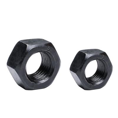 China Grade 2 5 8  Black M6-M68 Din934 Hex Nuts And Washers for sale
