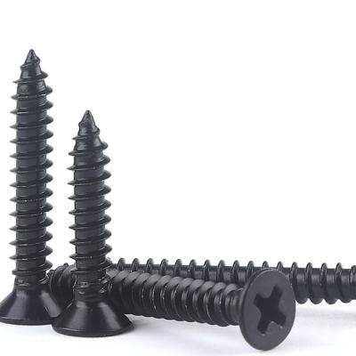 China Grade 2 5 8 Plain HDG Black Self Tapping Screw / Carbon Steel Screws for sale