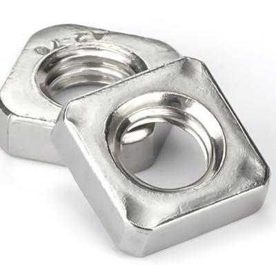 China SS304 SS316 A2-70 A4-80 Stainless Steel Nuts / Bright Square Thin Nuts for sale