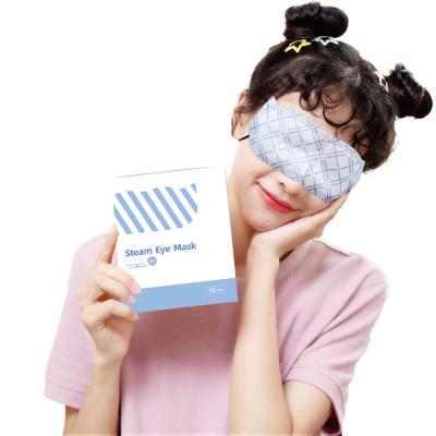 China Auto-aquecimento Mascarinha para Olhos de Vapor Mascarinha para Olhos de Sono Instantâneo Customizada à venda
