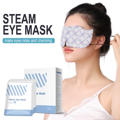 China Máscara para ojos con parche caliente de vapor personalizada Impresión de logotipo de sueño Máscara para ojos con parche caliente en venta
