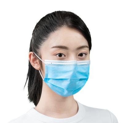 China Negro Azul 3 camadas Máscara Cirúrgica Disponível Logotipo Personalizado à venda