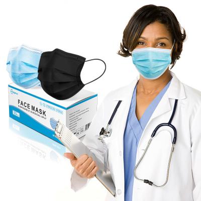 Китай Профессиональная маска для лица с трехслойной петлей для ушей Медицинская хирургическая маска для лица Сертификаты FDA продается