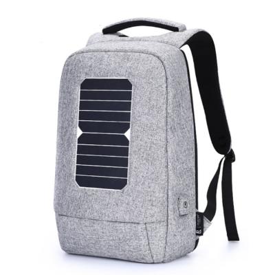China Outdoor Solar Power Panel AJ Business Laptop Backpacks for sale