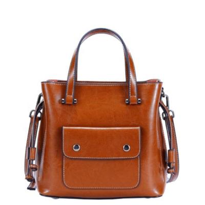 China Tote Fashion Genuine Leather 23*20*12cm Luxury Lady Bags for sale