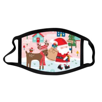 China Christmas Digital Printing Dust Washable Mask For Daily for sale