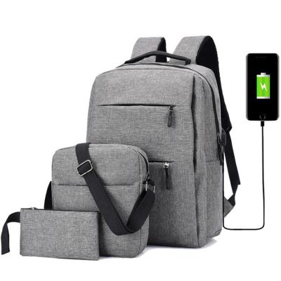 China Oxford 15.6 Inch Light Set Usb Business Laptop Backpacks for sale
