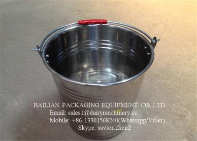 China Stainless Steel Water Bucket , Milk Pail With 16 Liters Capacity for sale
