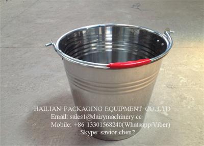 China Stainless Steel Milk Bucket For Liquid Transporting , Steel Milk Pail for sale