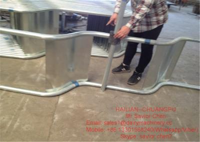 China Block Dung Board For Milking Parlor Equipment Frame 3mm Hot Galvanized Steel for sale