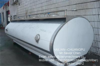 China Dairy Equipment Milk Cooling Tank Milk Truck Tank Transport 10000L Capacity for sale