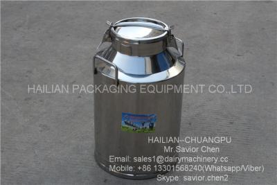 China 40L Liquid Thermal Insulation Milk Bucket , Stainless Steel Milk Can for sale