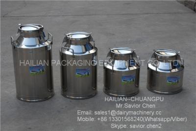 China Safety Double Layers 40L Stainless Steel Milk Bucket For Dairy Farm for sale