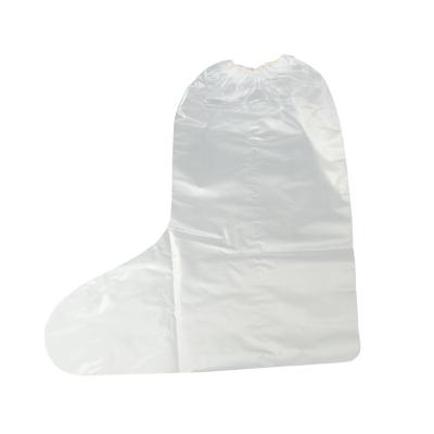 China White Non Woven Fabric Disposable Shoe Booties With Anti Slip Printing Pe Cpe for sale