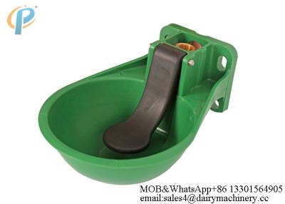China Auto Plastic Green Cow Drinking Bowl For Dairy Farm Feeding / Cattle Water Drinking for sale