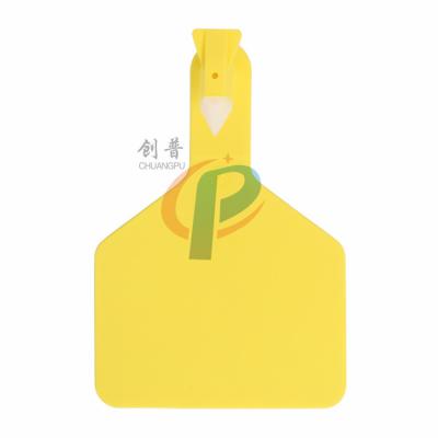 China Yellow Sheep And Goat Tags / Plastic TPU Pig Ear Tag Livestock Identification for sale