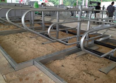 China 3mm Thickness Galvanized Pipe Cow Free Stall For Dairy Cow Farms for sale