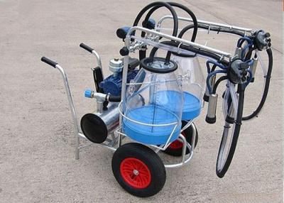 China 25L Goats Mobile Milking Machine With Transparent Bucket , Single / Double for sale