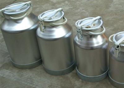 China High Rubber Sealing Aluminium Lockable Milk Cans With FDA Certificate for sale