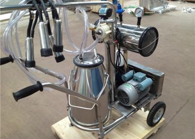 China Aluminum Alloy Vacuum Pump Type Mobile Milking Machine With Long Life Time for sale