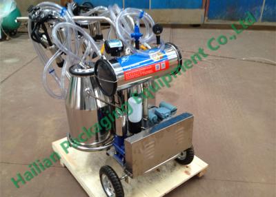 China Hand Operated Milk Sucking Machine Twin Buckets With Vacuum Pump for sale