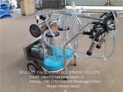 China Delaval Mobile Milking Machine With Measuring Buckets For Dairy Cow Farms for sale
