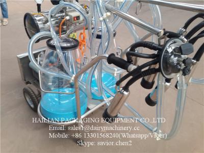 China Cow Milking Machine With Measuring Buckets , Goat Milking Machine for sale