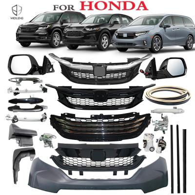 China MEILENG USA Version Auto body systems High Quality Front grille parts Car grills for Honda accord city civic pilot hrv c à venda