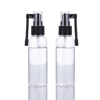 China 18/410 Botella de spray nasal de plástico negro sanitario y estéril para llevarla fácilmente. en venta