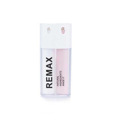 China 20 ml X 2 Botellas de bomba sin aire Blanco Rosa Doble cámara Contenedores cosméticos de plástico sin aire en venta