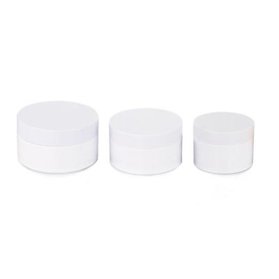 China 120ml Plastic Empty Cream Jar Elegant Same-Color Lid Customization for sale