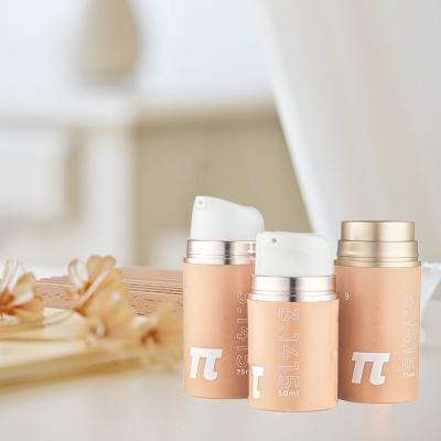 China Customizable Airless Cosmetic Packaging 50ml 75ml Lotion With Cap for sale