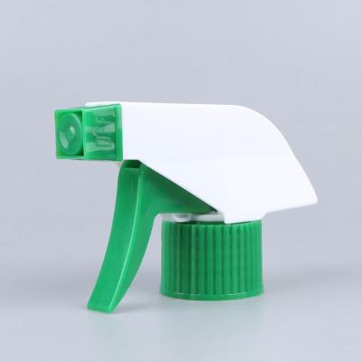 China 28/410 White Green Color Trigger Sprayer Pump Spray Bottle Parts For Household Cleaning for sale