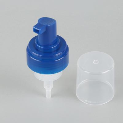 China Peças para garrafas de pulverização de bomba 42-410 Cabeça de bomba de espuma de pressão azul profundo para soluções de embalagem versáteis à venda