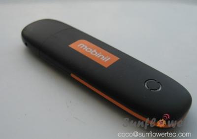 China Modem sem fio de Mobinil ZTE mf190 3G do modem de USB com a micro ranhura para cartão do SD destravada à venda
