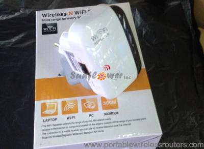 China Prolongamento sem fio-n do repetidor 300mbps do wifi do botão de WPS para o escritório à venda
