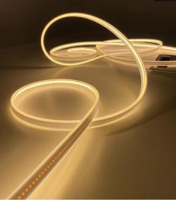 China DC24V 10w 8mm Flexible Waterproof Cob Led Strip For Outdoor Lighting for sale