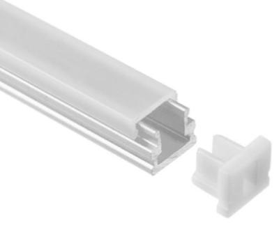 China Flush Mount Aluminum Led Extrusion Channel 8x7.8mm with Double-Anodized for sale