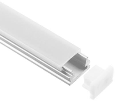 China El perfil de aluminio de la luz rasante del soporte LED Doble-anodizó 12x7.8m m en venta