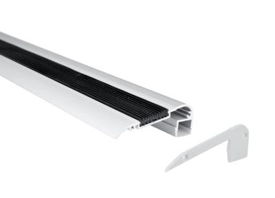 China Anodized LED Light Aluminium Profile Channel 6063 68x24.6mm For Step Edge for sale