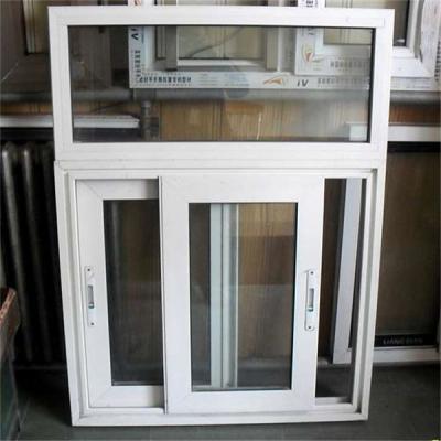 China Custom Vertical UPVC Sliding Window Extrusion Single Glass For Housing Decoration for sale