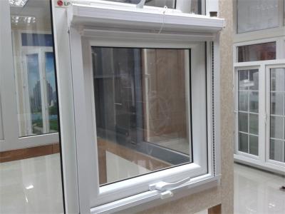 China Single Glass Vertical Sliding UPVC Windows 80 Series EPDM Double Sealing System for sale