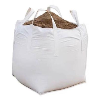 China Breathable Hot Sale Factory Making FIBC Jumbo Big Bag PP Woven Bulk Sack 1000kg Top Skirt à venda