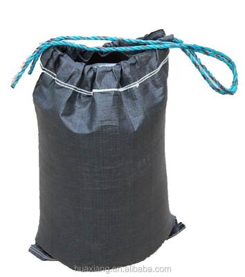 China Shock Resistance BLACK SAND BAGS, FISHING Aquaculture, -200kg Woven Bags 60kg Product Fishing Jute Sack for sale